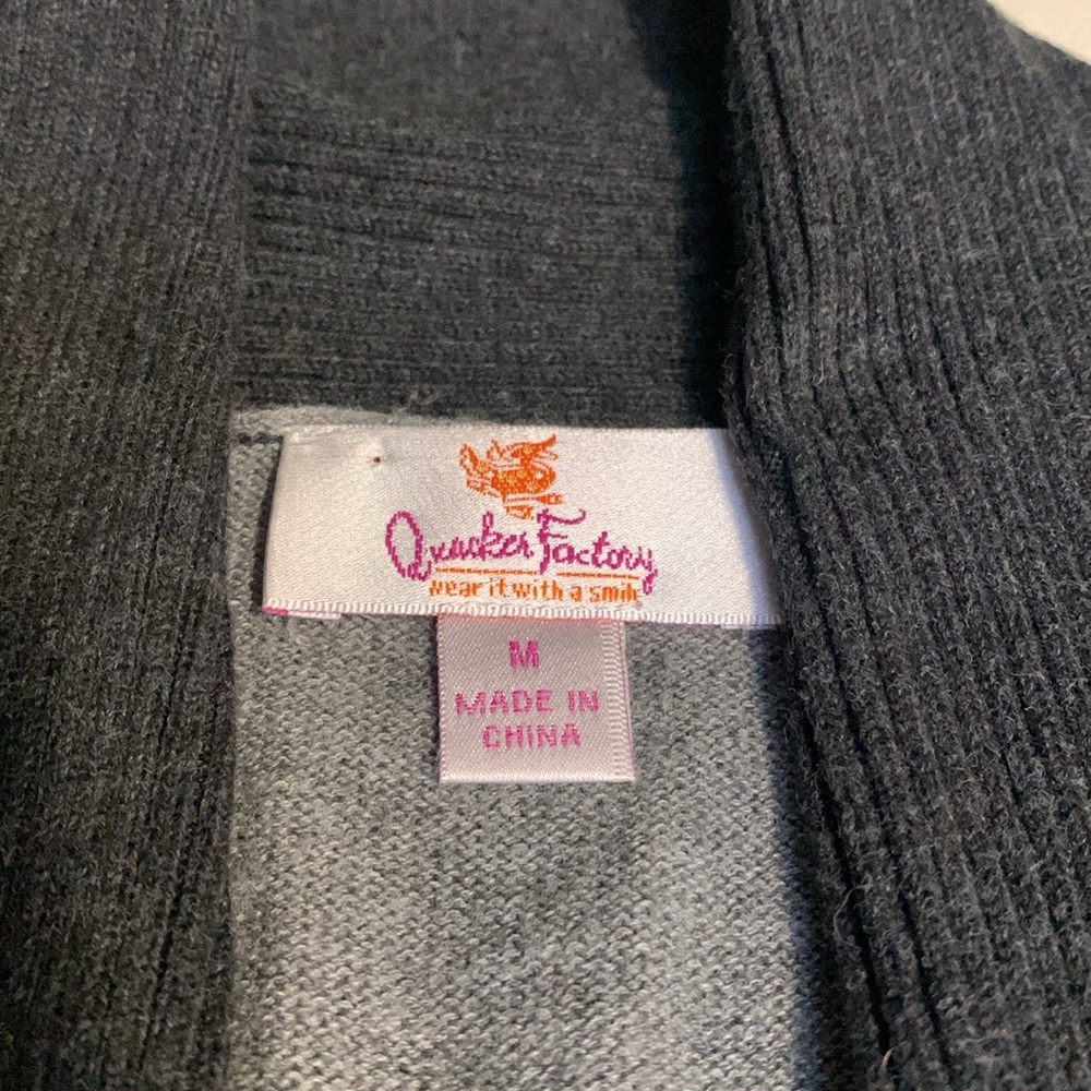 Quacker Factory 2 in 1  Embellished Cardigan - Picture 4 of 9